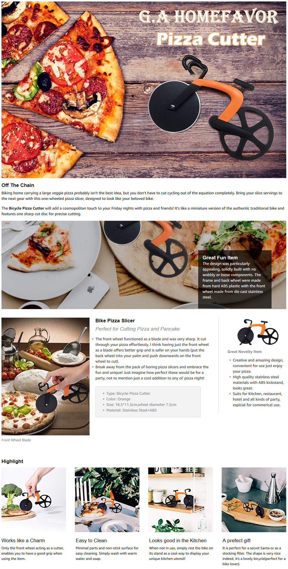 Screenshot_2018-12-17-G-a-HOMEFAVOR-Bicycle-Pizza-Cutter-Stainless-Steel-Blades-with-Non-stick-Coating-Serveware-with-Kicks... Bicycle Pizza Cutter Stainless Steel Blades with Non-stick Coating