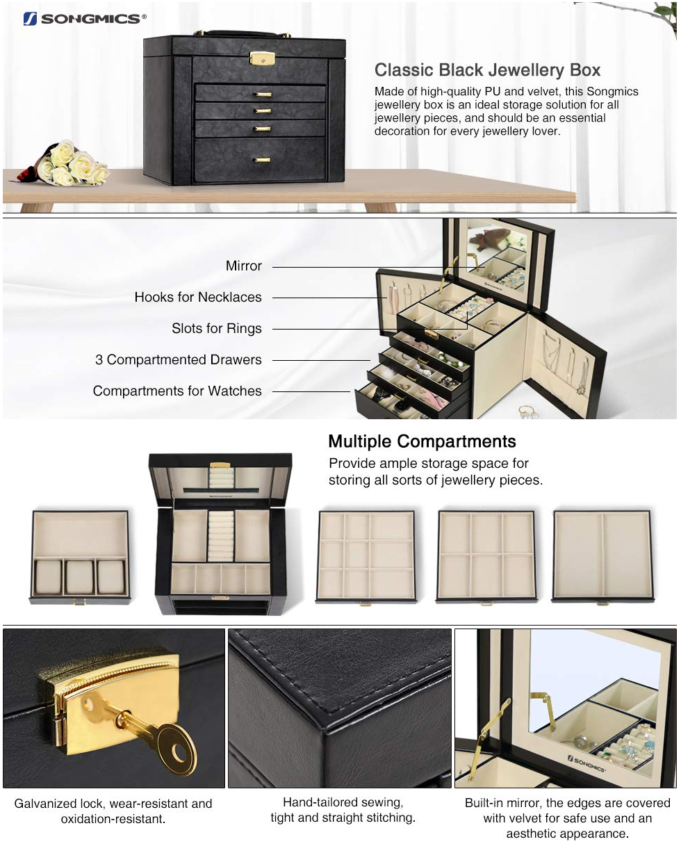 Screenshot_2019-01-07-SONGMICS-Large-Jewellery-Box-5-Layers-Jewellery-Storage-Organizer-with-Drawer-Necklace-Hook-Watch-Pil...1 Large 5 Layers Jewellery Organizer with Drawers