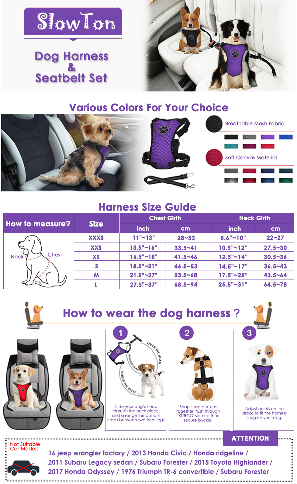 Screenshot_2019-02-27-SlowTon-Dog-Car-Harness-Seatbelt-Set-Pet-Vest-Harness-with-Safety-Seat-Belt-for-Trip-and-Daily-Use-A...1 Car Vest Harness with Safety Seat Belt for Dogs