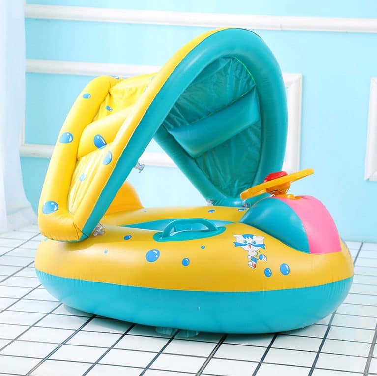 pool float with shade for baby