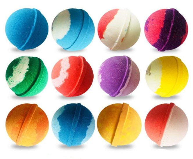 12 Bath Bombs Gift Set (85g each)