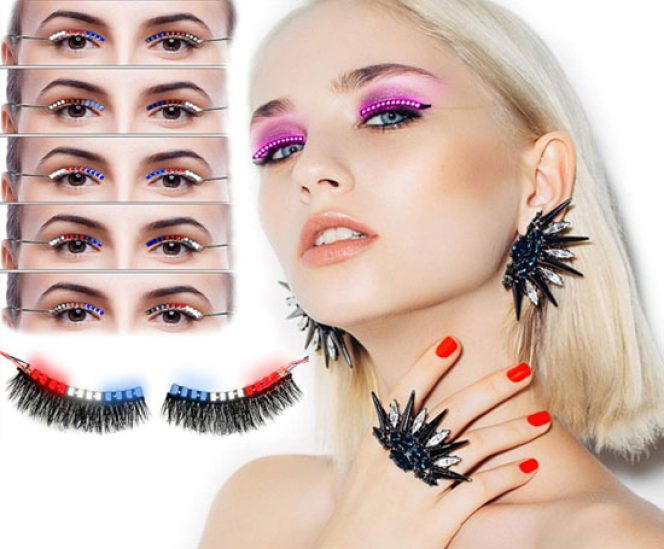 Sound Control LED Lashes (3 Colors 12 Flash Modes)