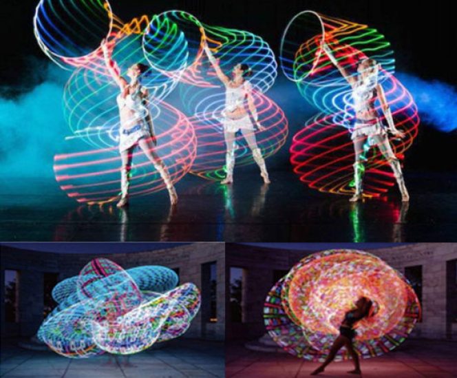 Glowing LED Hula Hoop  (36″, 24 Color Changing LEDs)