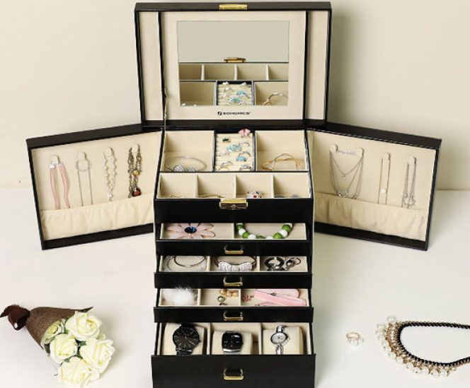 Large 5 Layers Jewellery Organizer with Drawers