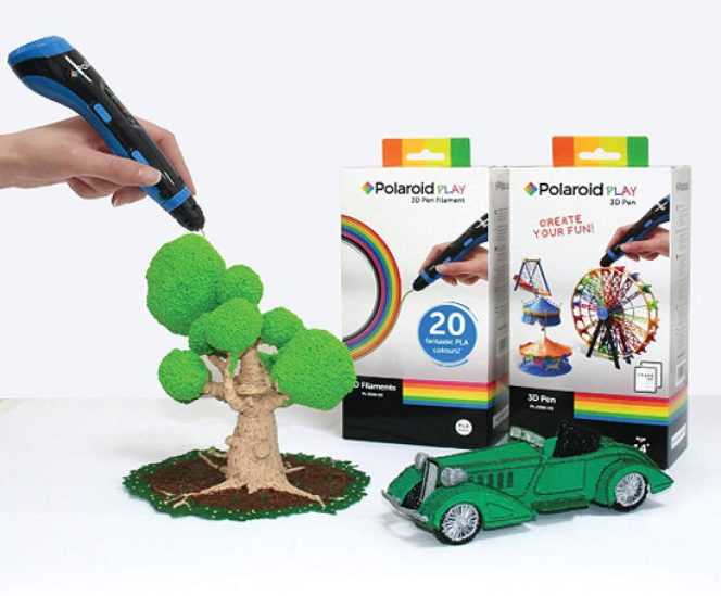 Polaroid 3D Play 3D Pen with PLA Starter Kit & Free App for Apple and Android