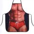 Naked Muscle Men 3D Apron