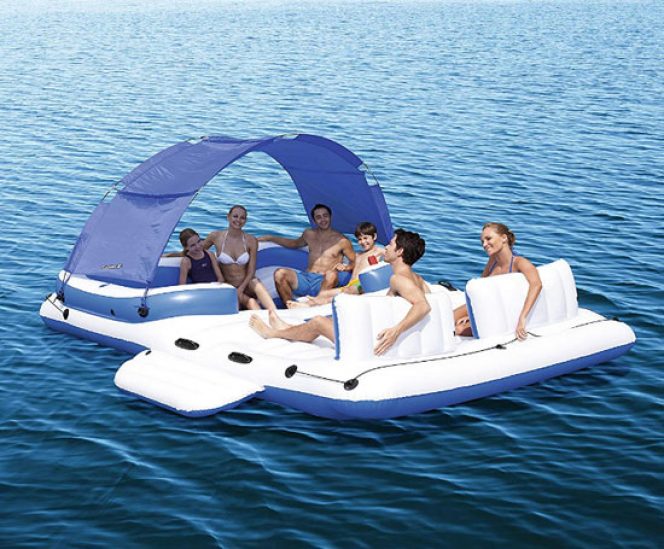 Gigantic Floating Island with Canopy Shade (6 Person)