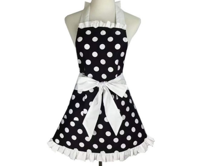 Polka Dot Retro Kitchen Apron